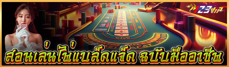 สอนเล่นไพ่แบล็คแจ็ค ฉบับมืออาชีพ